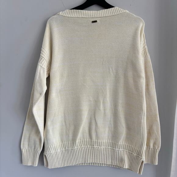 Barbour Sailboat Knit Yellow 100% Cotton Women's Size 10 US - Picture 4 of 7